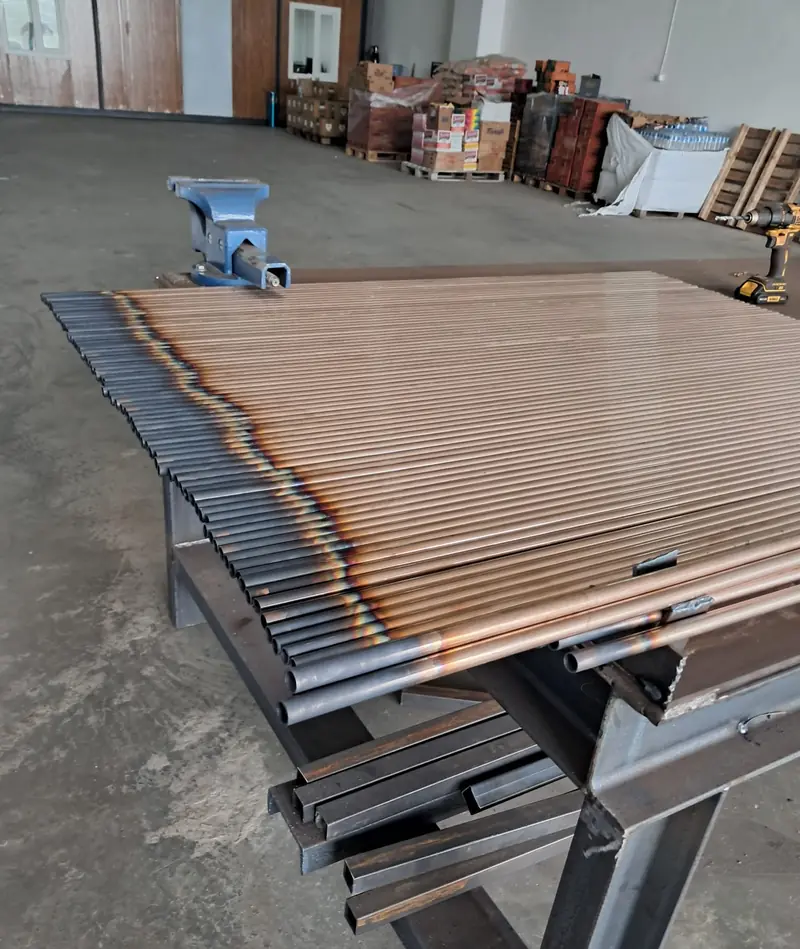 Cut tubes before assembly