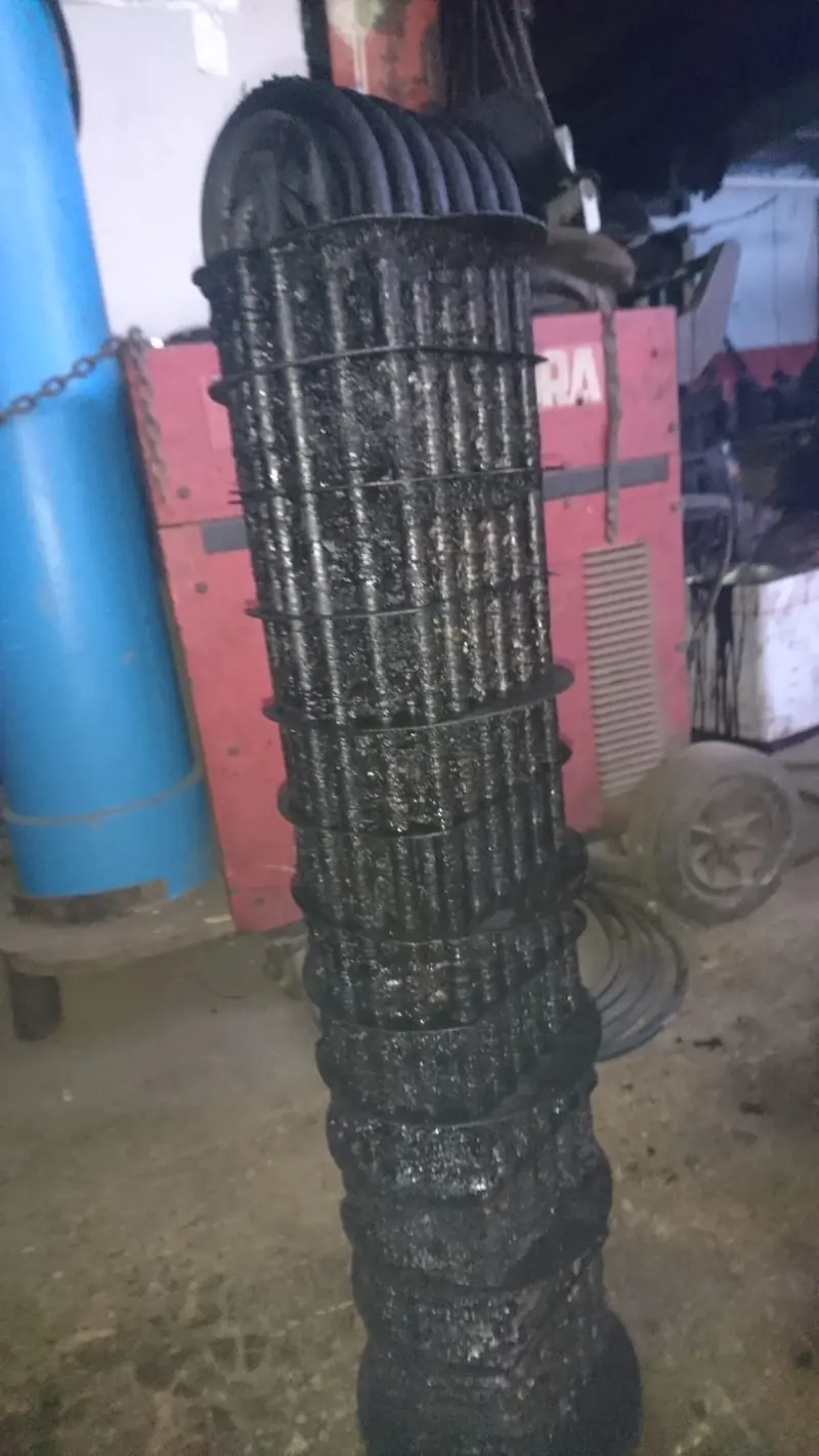 Heavy fouling on the removed bundle