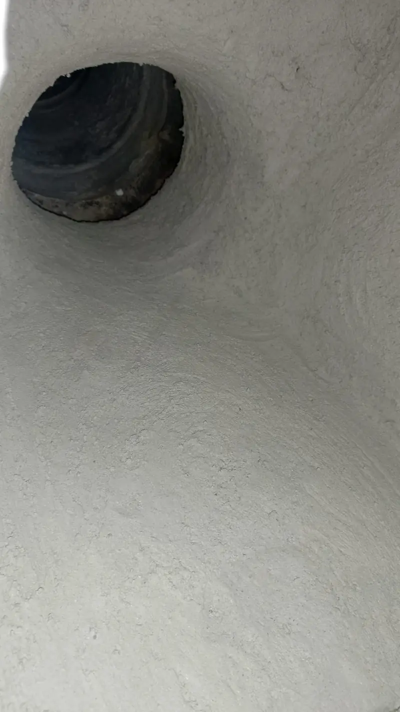 Burner passage after renewal